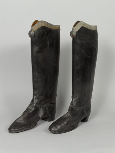 Botas, 3er von Zieten Húsares, usadas por HRH El Duque de Connaught, antes de 1914 de German School