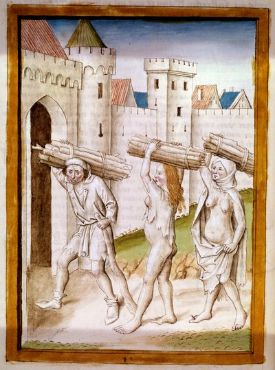 Leñadores Miniatura tomada de una traducción alemana de las fábulas de Kalila y Dimna por Bidpai. Siglo XV Chantilly, Museo Conde de German School