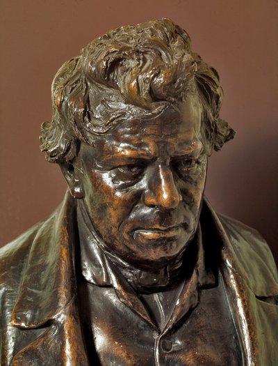 Busto de bronce de George Simon Ohm (1787-1854) siglo XIX Núremberg, Museo Postal Suizo de German School