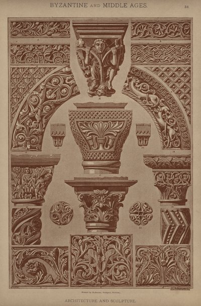 Bizantino y Edad Media, Arquitectura y Escultura de German School