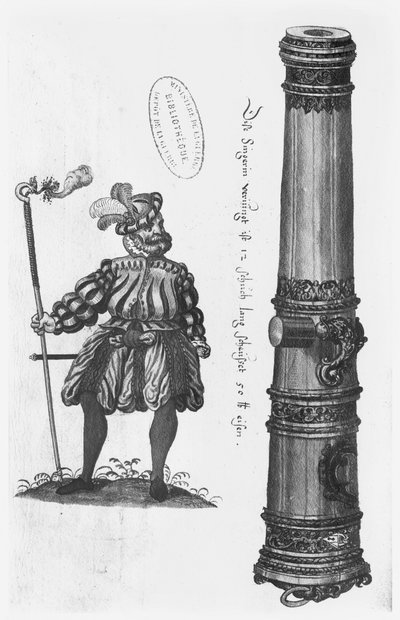 Cañón y artillero de German School