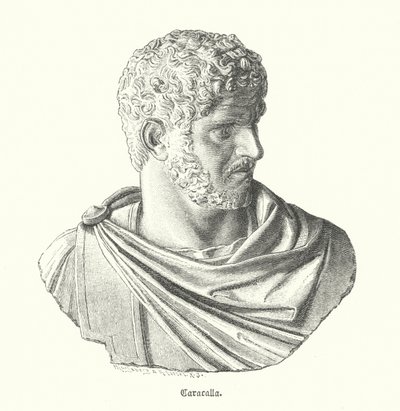Caracalla, emperador romano (grabado) de German School