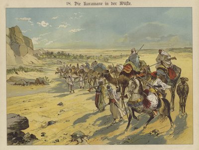 Caravana en el desierto árabe de German School