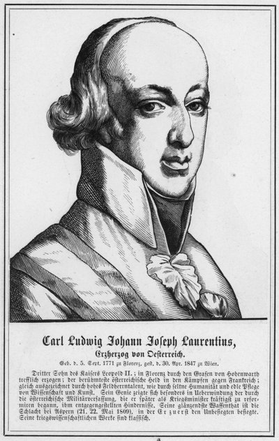 Carlos Luis Juan José Lorenzo, Archiduque de Austria (grabado) de German School