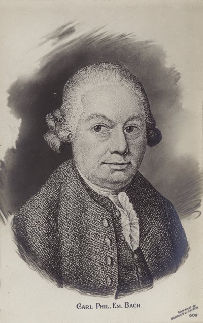 Carl Philipp Emanuel Bach, músico y compositor del período clásico alemán (1714-1788) de German School
