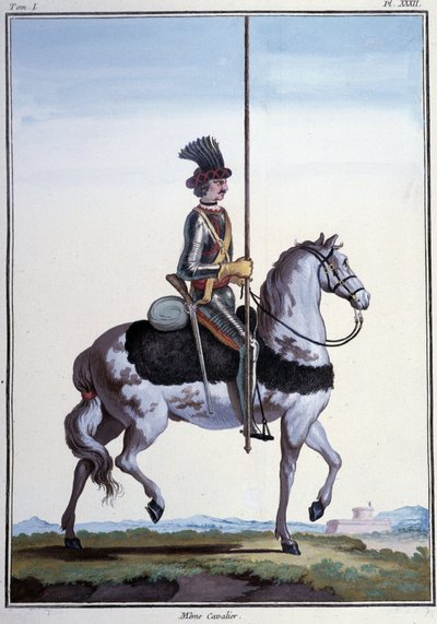 Caballero - en “Mis sueños” del Conde de Sajonia, ed. Desaint et Saillant, París de German School
