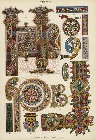 Celta, Iluminación de Manuscritos de German School