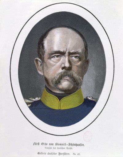Canciller Otto Von Bismarck (1815-98) c.1871 de German School