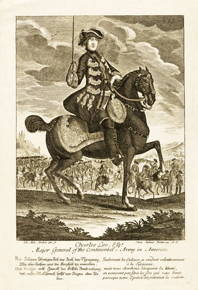 Charles Lee, Esq, General Mayor del Ejército Continental en América de German School