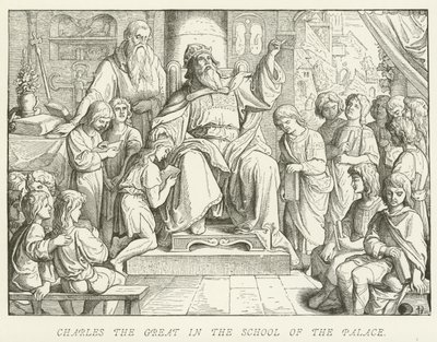 Carlomagno en la Escuela del Palacio de German School