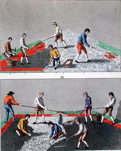 Niños Pavimentando, c.1810 de German School