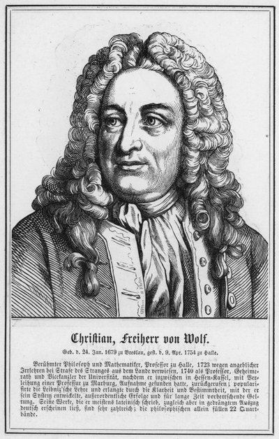 Christian, Barón von Wolf de German School