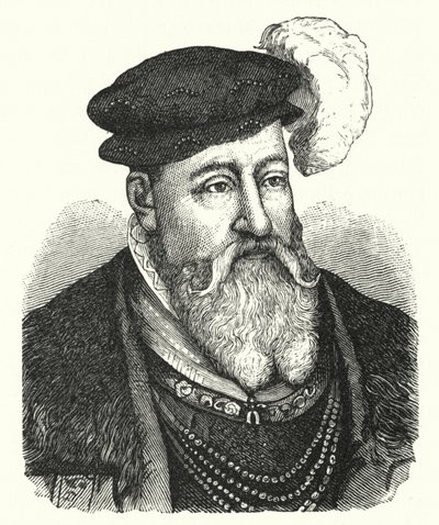 Cristián III, Rey de Dinamarca y Noruega (grabado) de German School
