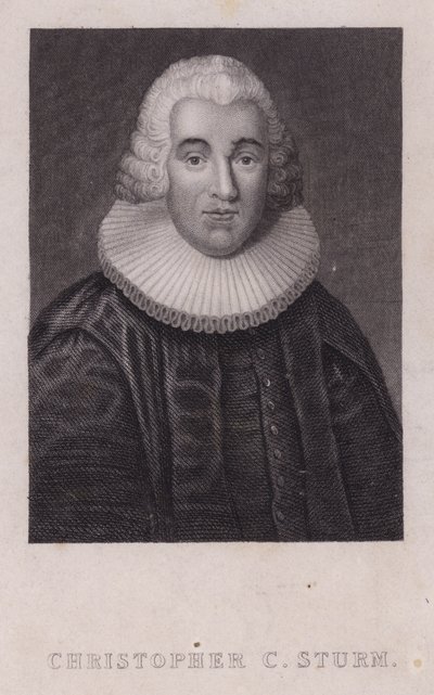 Christopher Christian Sturm, teólogo alemán (grabado) de German School