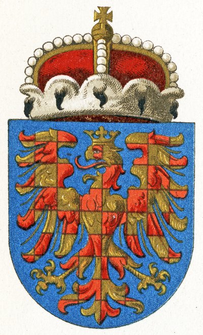 Escudo de armas de Moravia, c.1898 de German School