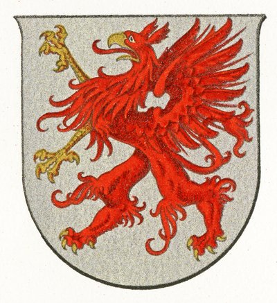 Escudo de armas de Pomerania, c.1898 de German School