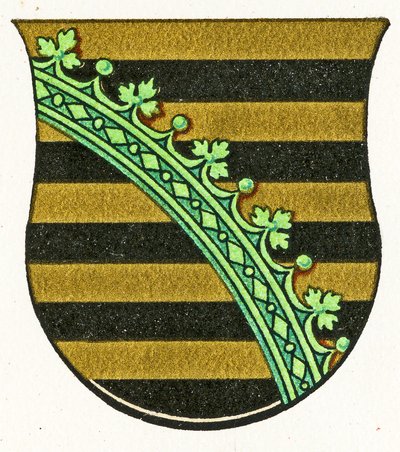 Escudo de armas de Sajonia, c.1898 de German School
