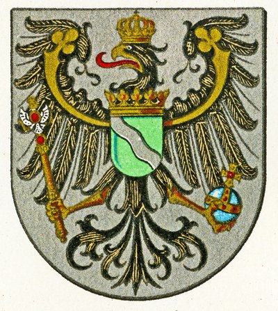 Escudo de armas de la Provincia del Rin (Provinz Rheinland), c.1898 de German School