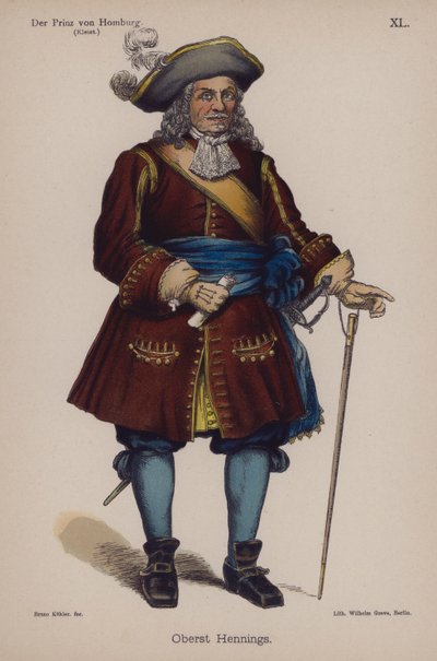 Coronel Hennings, de Der Prinz von Homburg (El Príncipe de Homburg) de Heinrich von Kleist de German School