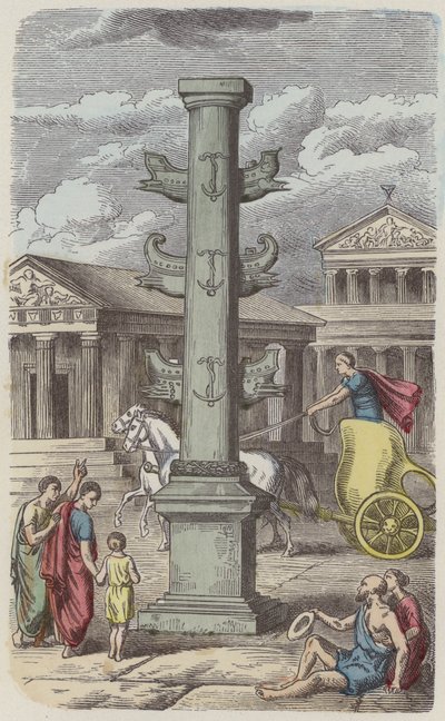 Columna conmemorativa de una victoria naval romana de German School
