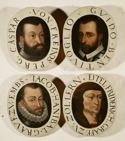 Comandantes de la Guerra de los Treinta Años, Caspar von Freindsperg, Guido Bentivoglio, Jacob Hanibal Conde Embs ... de German School
