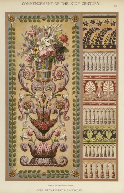 Comienzo del siglo XIX, Tapiz de Gobelinos y Encaje de German School