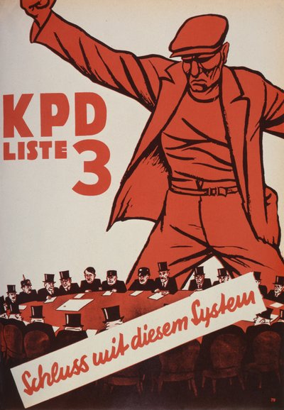 Cartel electoral del Partido Comunista, 1932 de German School