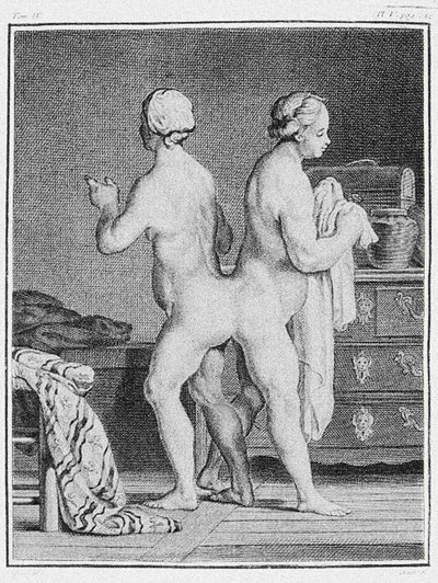 Gemelos siameses, c.1777 de German School