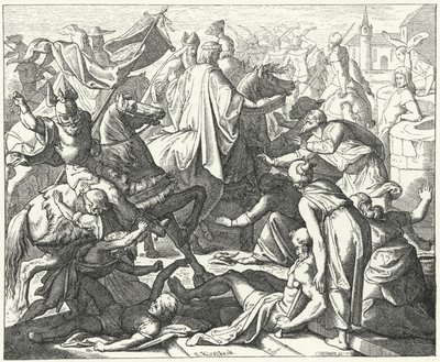 Procesión de coronación del Emperador del Sacro Imperio Romano Germánico Conrado II de German School