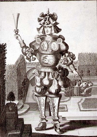 Traje para un vendedor de cristalería y vajilla, pub. por Gerard Valck (1651/2-1726) c.1690 de German School
