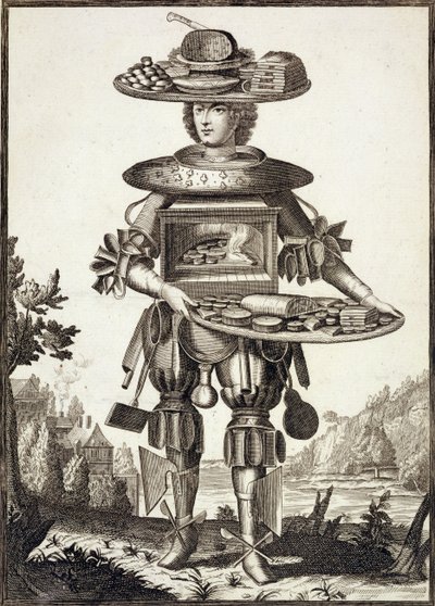 Vestuario para un Pastelero, pub. por Gerard Valck, c.1690 de German School