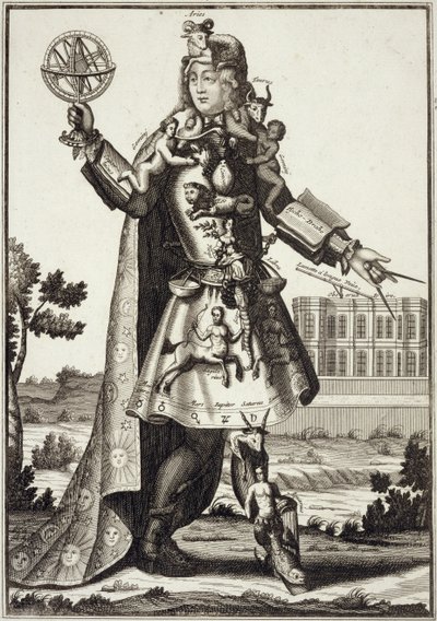 Vestuario para un Astrólogo, pub. por Gerard Valck, c.1690 de German School