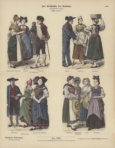 Trajes de Alsacia de German School