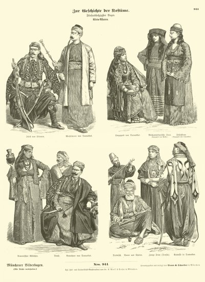Trajes del Cercano Oriente de German School