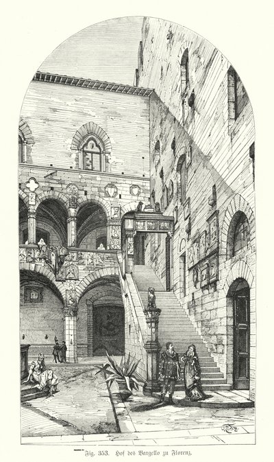 Patio del Bargello, Florencia, Italia de German School