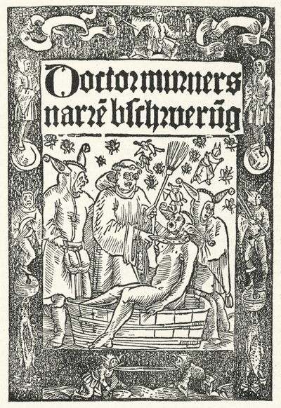 Portada de la obra Die Narrenbeschwörung de Thomas Murner de German School