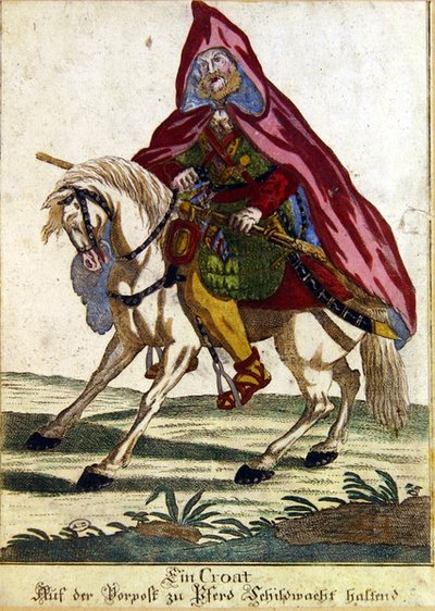 Guerrero Croata a caballo de German School