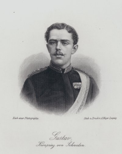 Príncipe Heredero Gustaf de Suecia, el futuro Rey Gustaf V de German School
