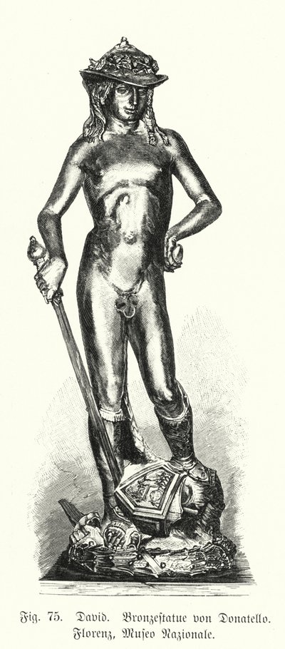 David, estatua de bronce de Donatello de German School