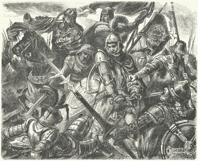 Muerte de Pedro de Castilla a manos de Enrique de Trastámara de German School