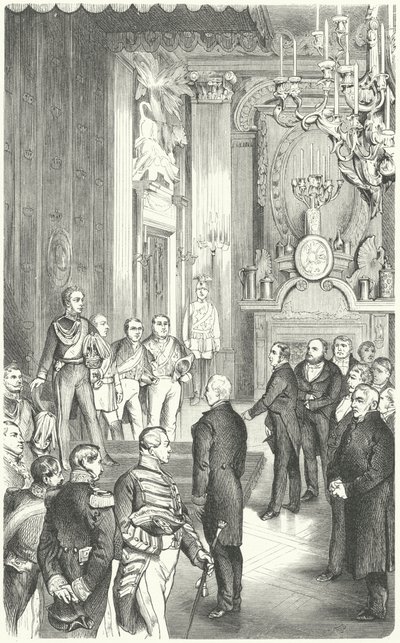 Deputation del Parlamento de Frankfurt ofreciendo la corona de Alemania al Rey Federico Guillermo IV, 1849 de German School