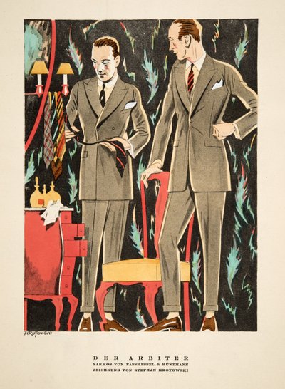 Der Arbiter, atuendos por Fasskessel & Muntmann, de Styl, pub.1922 de German School