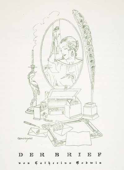 Der Brief por Catherina Godwin, de Styl, pub.1922 de German School
