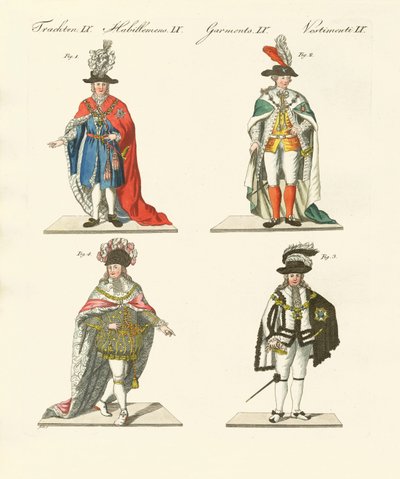 Diferentes órdenes de caballeros de German School