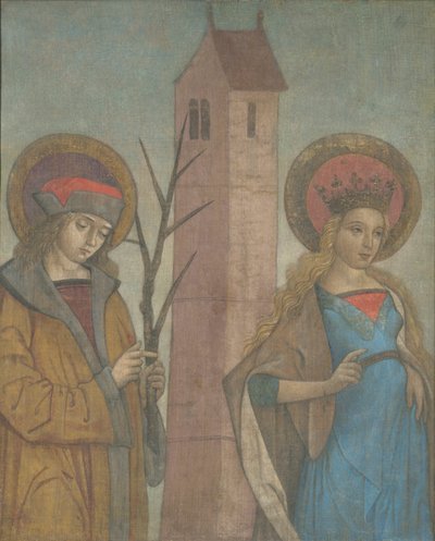 Díptico de los santos Acacio, Bárbara, Apolonia y Sebaldo de German School