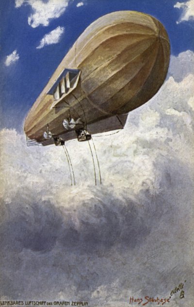 Dirigible de Graf Ferdinand von Zeppelin de German School