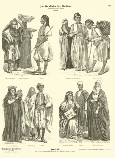 Trajes egipcios de German School