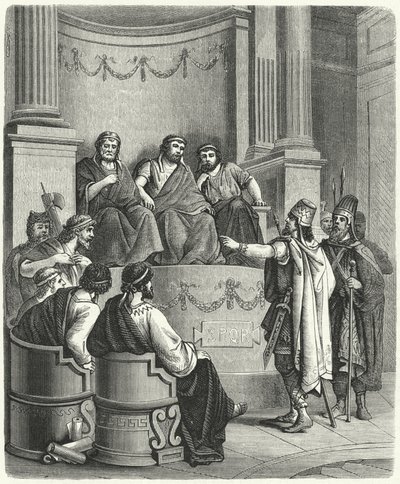 Emisarios de Eumenes II de Pérgamo ante el Senado Romano de German School