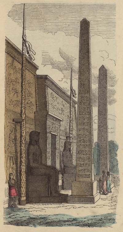 Entrada de un templo-palacio del Antiguo Egipto de German School