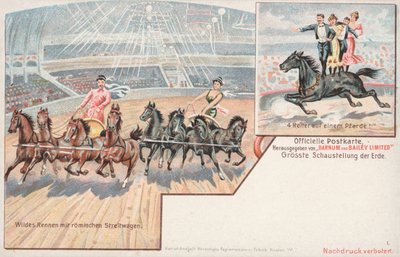 Actos ecuestres del Circo de Barnum y Bailey de German School